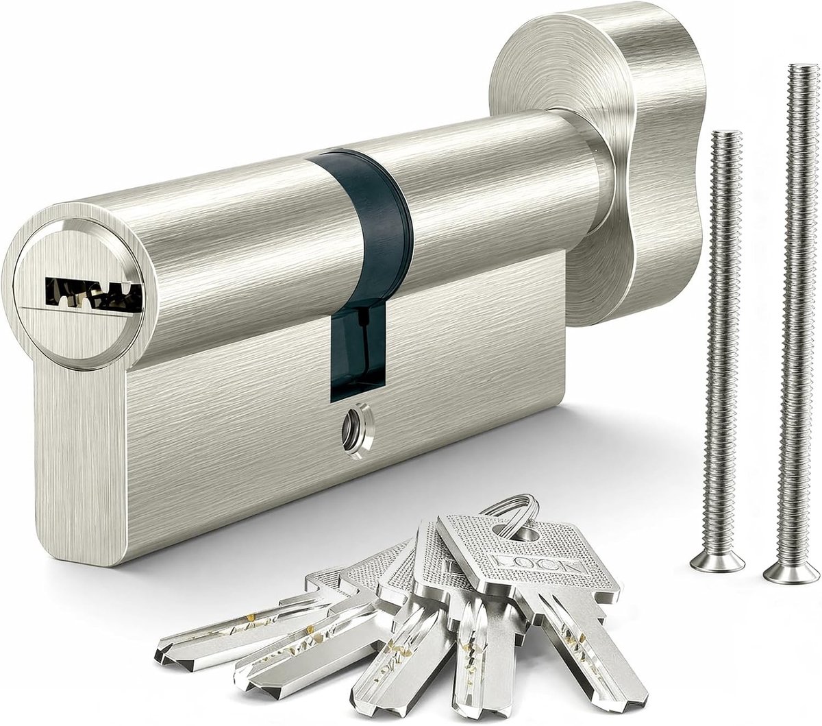Sluitcilinder 35/35T mm, knopcilinder 70 mm met 5 sleutels voor optimale beveiliging en gebruiksgemak