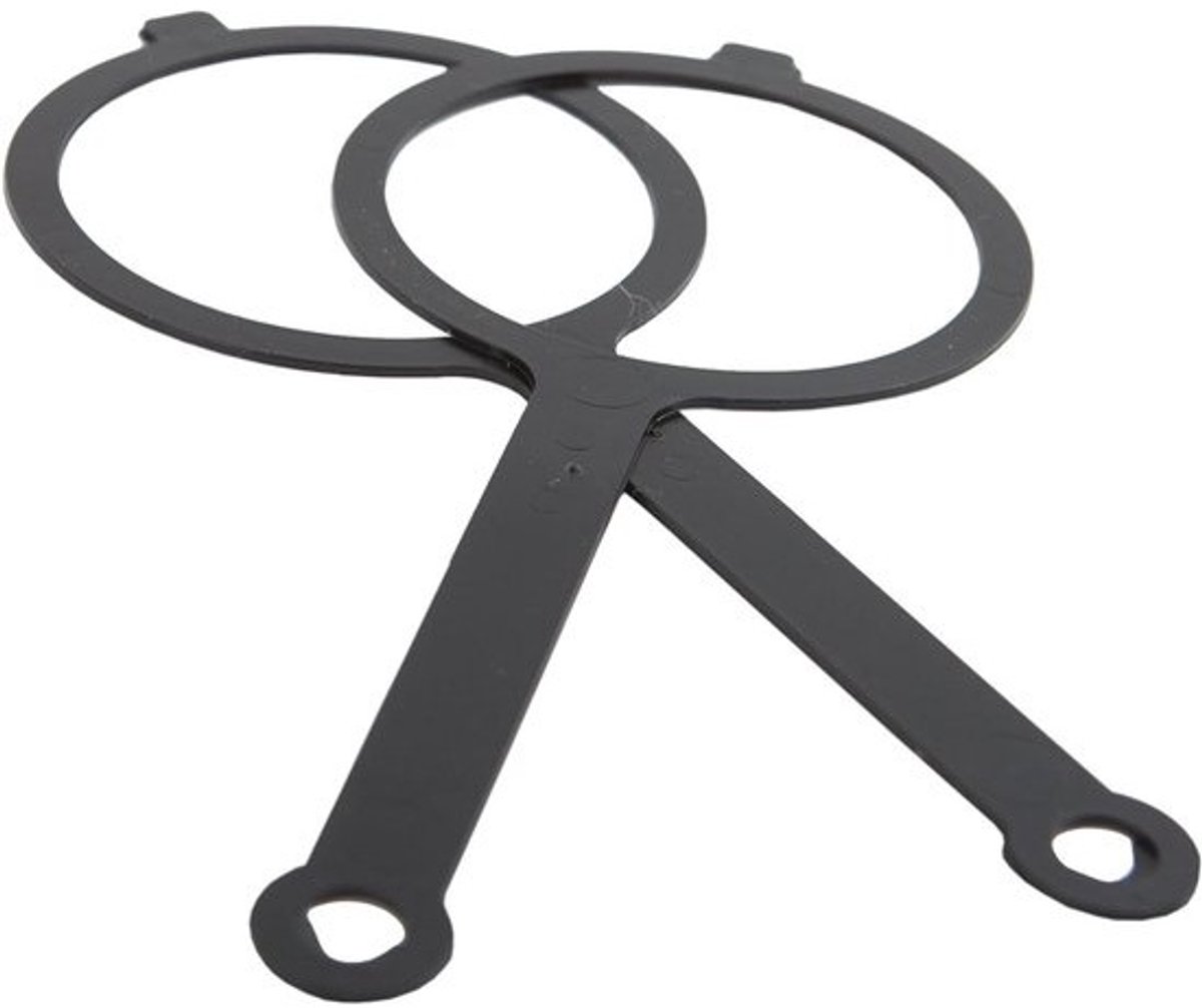 Bevestigingsbanden - Spanbanden Vastzetbanden - Vastzetten Bagage - Set van Twee - 80 mm - Zwart