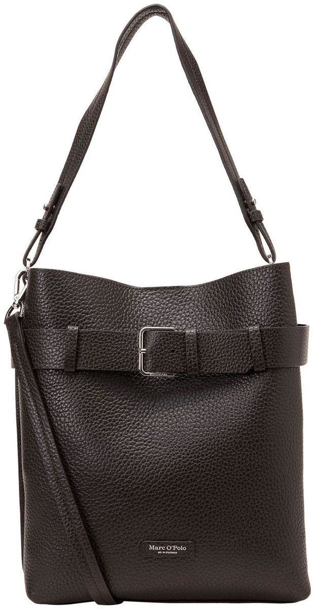 Marc O'Polo schoudertas Brinja Hobo Bag Burnt Coffee donkerbruin