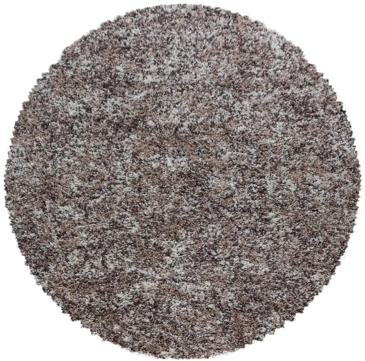 Dutch XXL Rond Hoogpolig Vloerkleed | Tapijt | Shaggy | Enjoy | Beige | 80x80 cm
