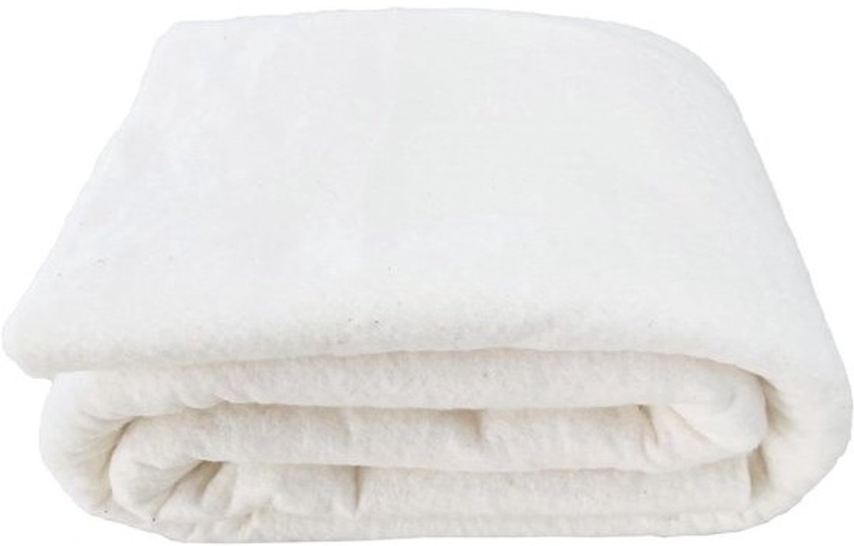 Katoen Quilt Batting - Quilt Vulling - Quilten en Naaien - Natuurlijke Katoenvezels - 108 x 96 Inch - Wit