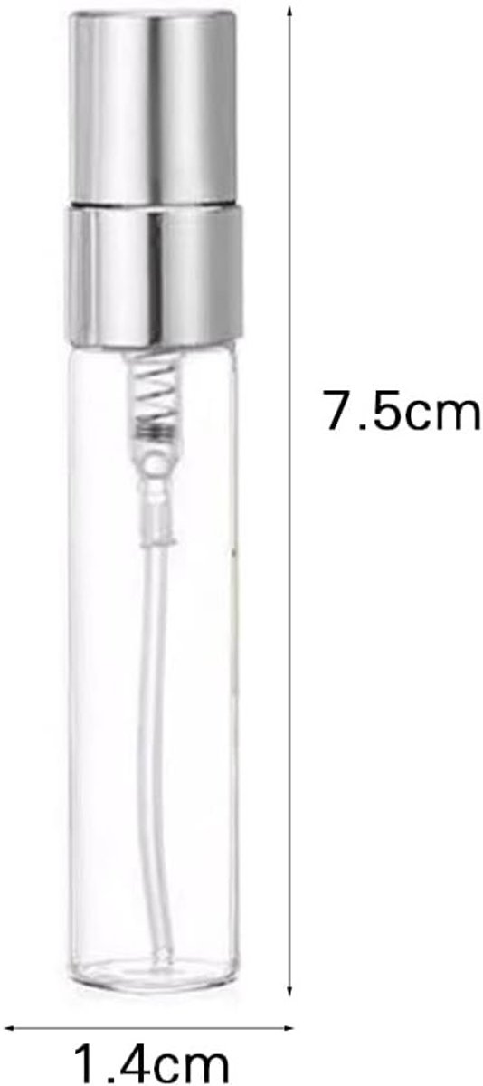 Mini Transparante Herbruikbare Atomizer Spray Fles voor Parfum - 10 Stuks Refill Flacons voor Reizen, Make-up en Feestjes