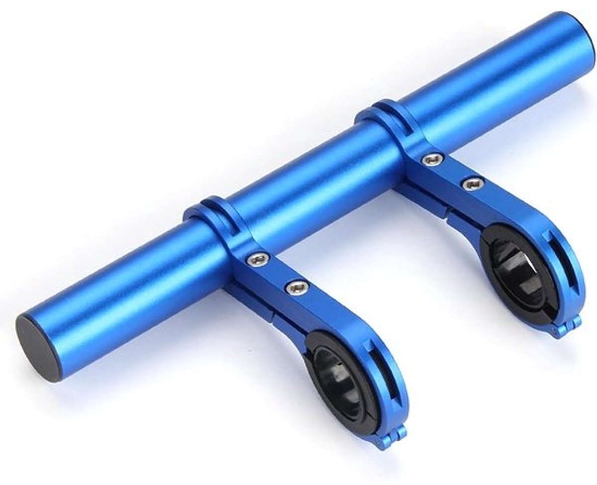 Fietsstuurverlenger - Extra stuurruimte - Fietsaccessoires monteren - Aluminiumlegering - 22.2-31.8 mm - Blauw
