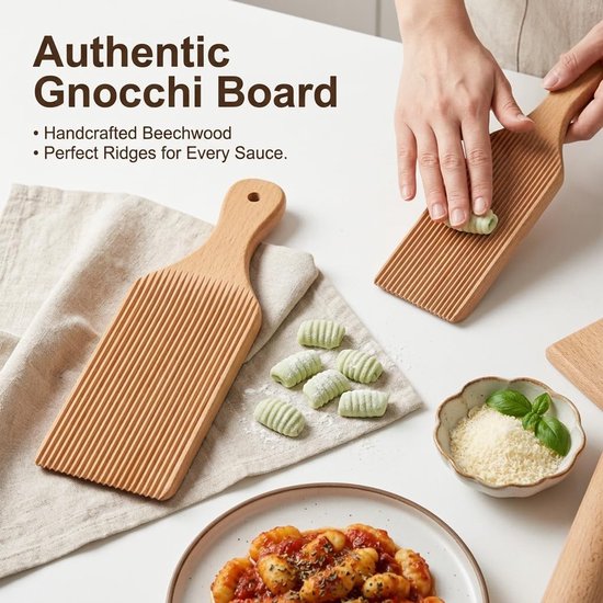 Gnocchi en Pasta Machine met Accessoires voor het Maken van Gnocchi, Spätzle, Macaroni en Fusilli — afbeelding 4
