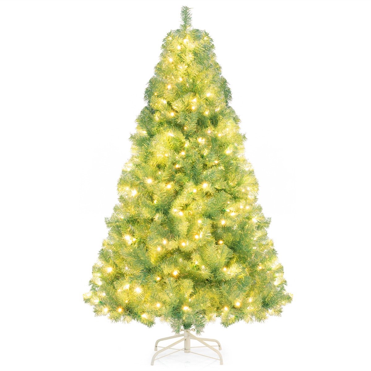 SureDeal® - Kerstbom - Kunstkerstboom - Verlichting Dennenboom - Warmwitte LED lampen - Groen
