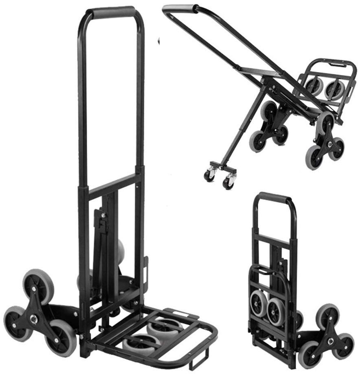 Vouwbare Aluminium Handtruck met Hoge Draagkracht tot 150 kg, Ideaal voor Verhuis- en Transporttaken