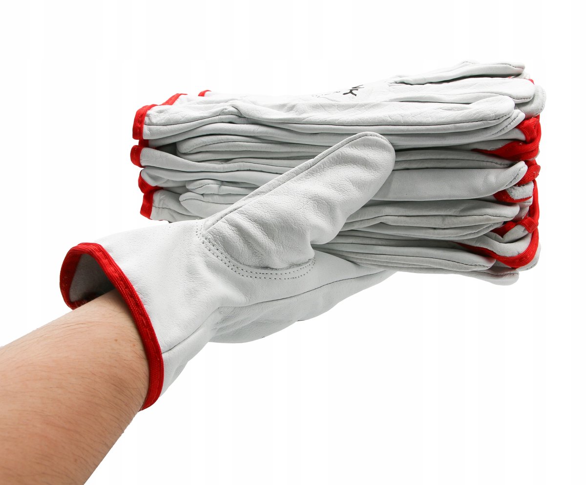 KS7102 FW Leren Werkhandschoenen-Veiligheidshandschoenen-Montagehandschoenen -12 paar maat- 8/ M