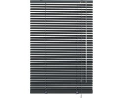 Aluminium jaloezie om te klemmen - leisteen - 130 x 175 cm - met klemsteunen