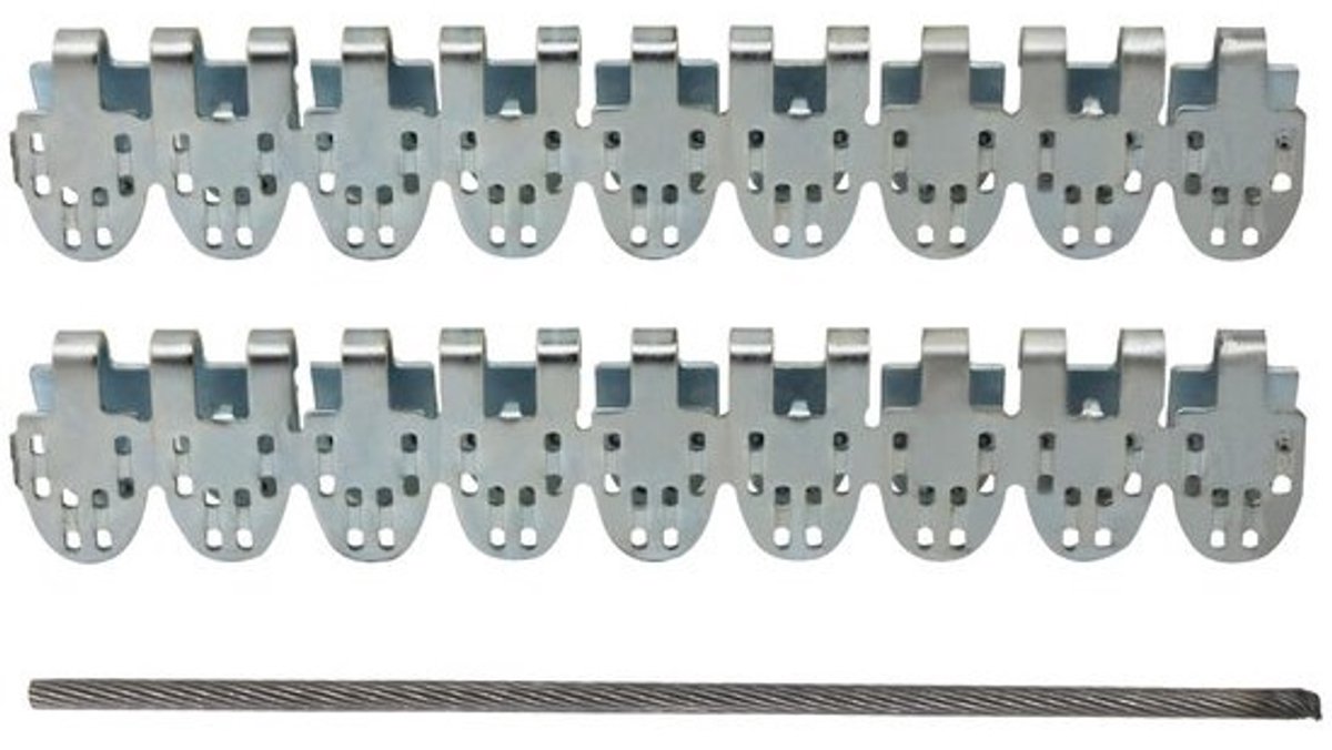 Riemenverbinder - Transportband koppeling - Band repareren - Universeel ontwerp - 650mm - Zwart
