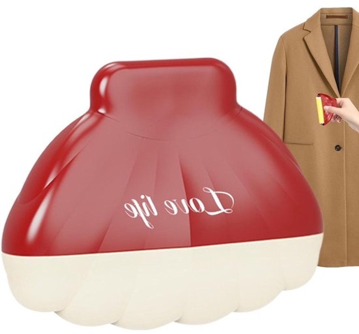 Pluisroller - Plakroller - Kleding Reinigen - Herbruikbaar en Wasbaar - Compact Formaat - Rood