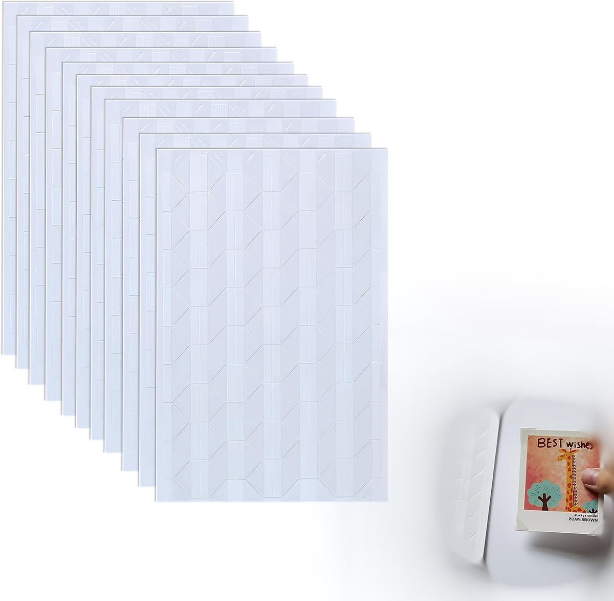 Zelfklevende transparante fotokhoeken voor fotoalbums, scrapbooking en creatieve hobby's, sterke en gebruiksvriendelijke stickers voor het bevestigen van foto's