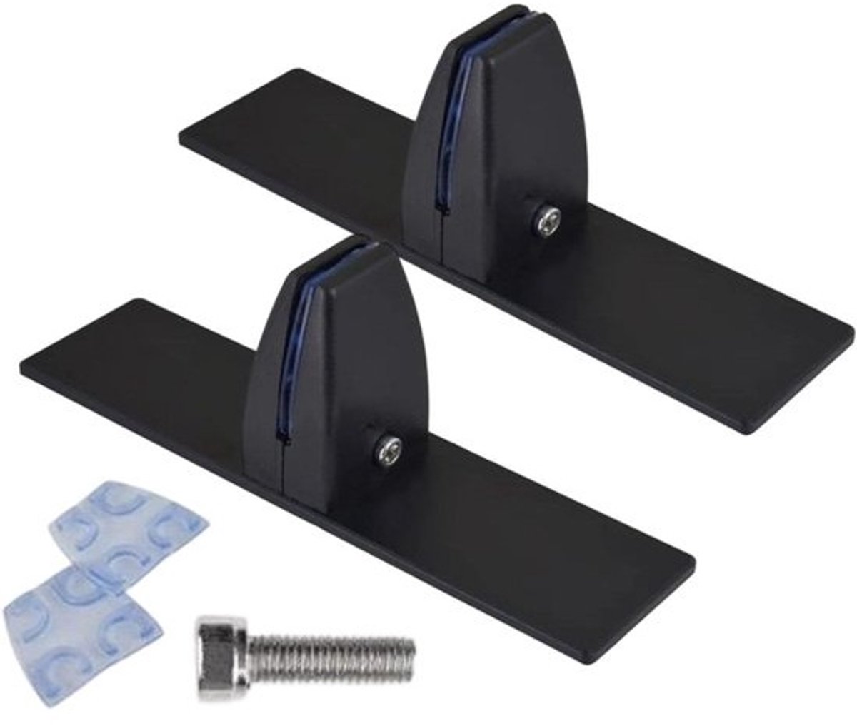 Haardscherm Stabilisatoren - Steunpoten - Open Haard Veiligheid - Verstelbaar Klemsysteem - 20 cm Lengte - Zwart