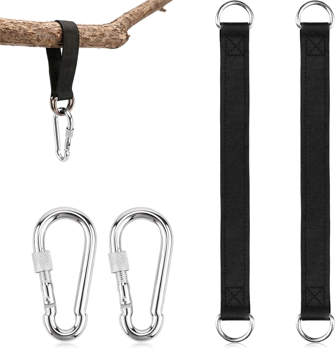 Bevestigingsgordelset - Nylon - 30 cm - 2 stuks