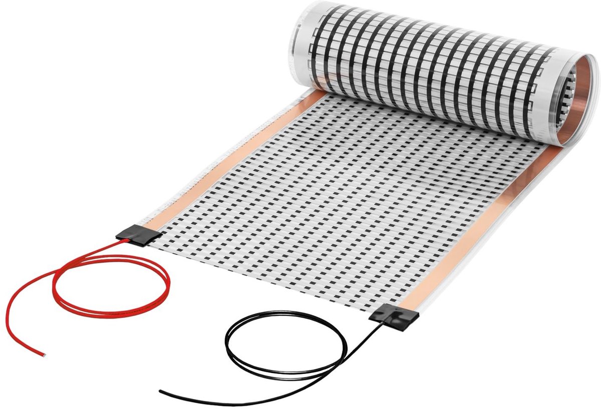 Verwarmingsfolie 24Volt - 220Watt, 30cm breed, voor wand en plafond