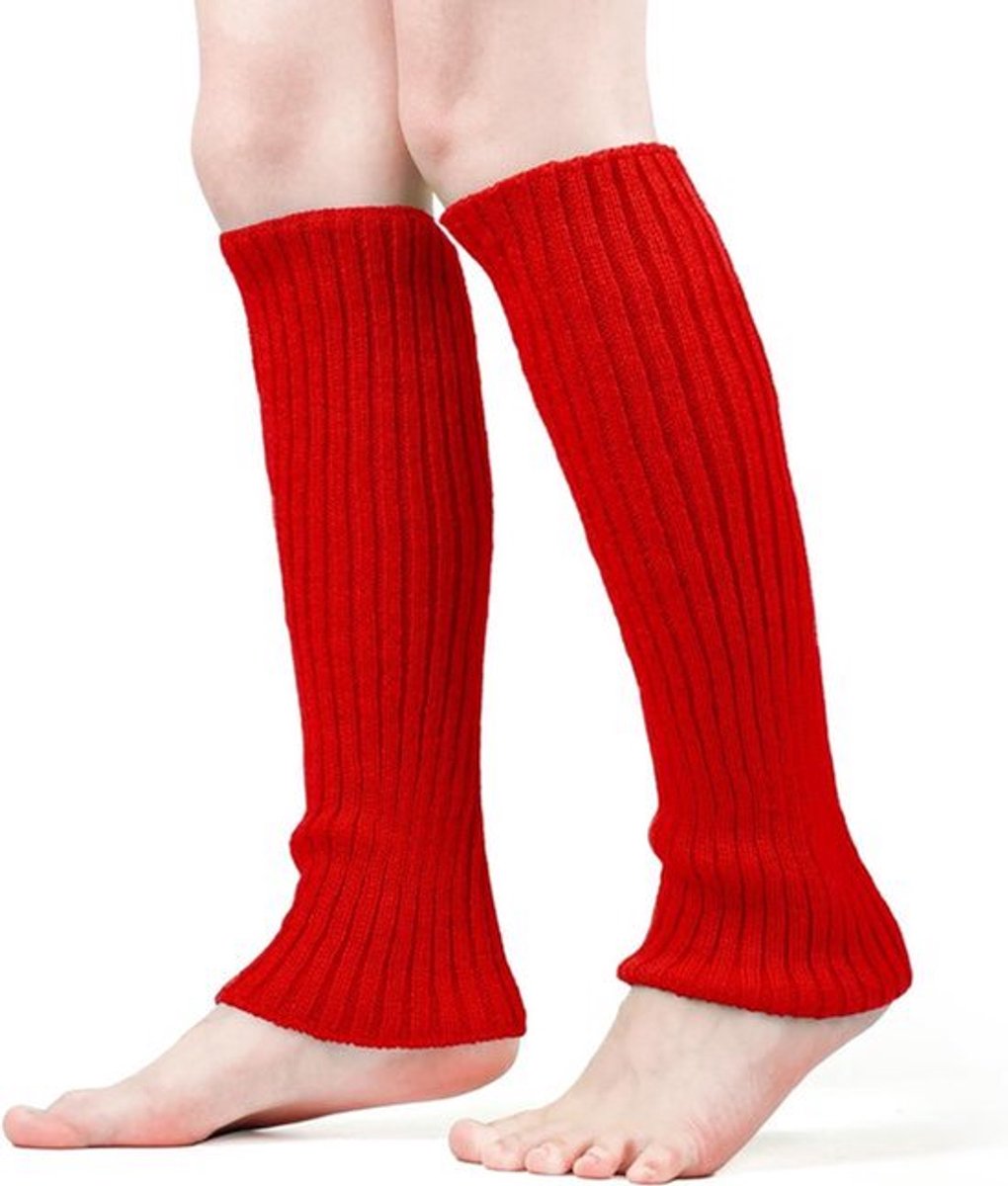 Zacht Geribbelde Elastische Beenwarmers Meisjes voor Cosaj Kostuum Kerst Feest Sport Yoga