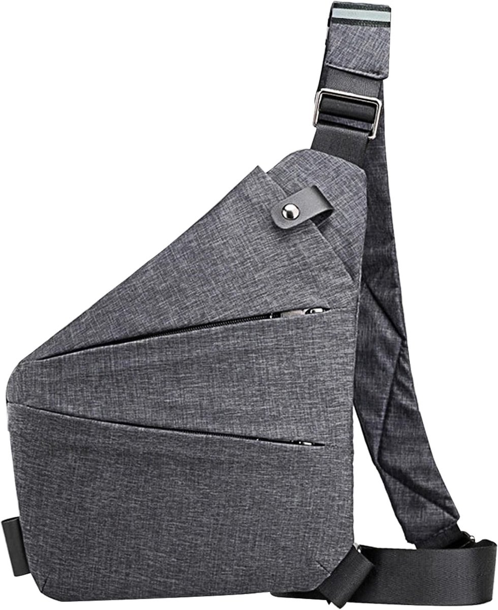 Duurzame en Ruime Antidiefstal Tas voor Vrouwen en Mannen, Ideaal voor Reizen, Nylon, Comfortabel en Veilig