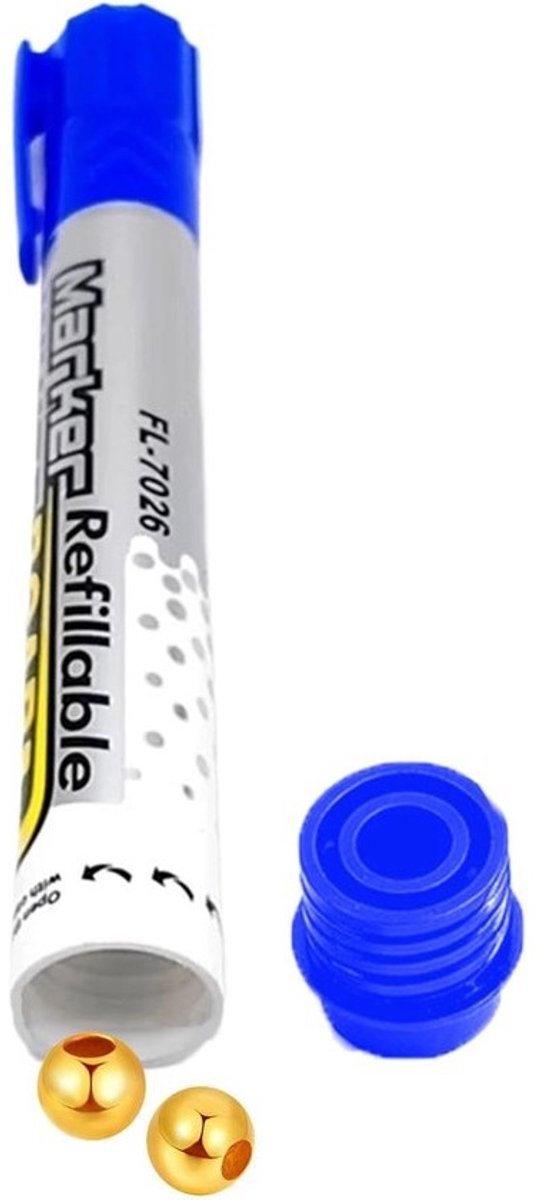 Geheime Kluis - Verborgen Opberger - Waardevolle Spullen - Realistisch Pen Design - 13.7 cm Lengte - Blauw