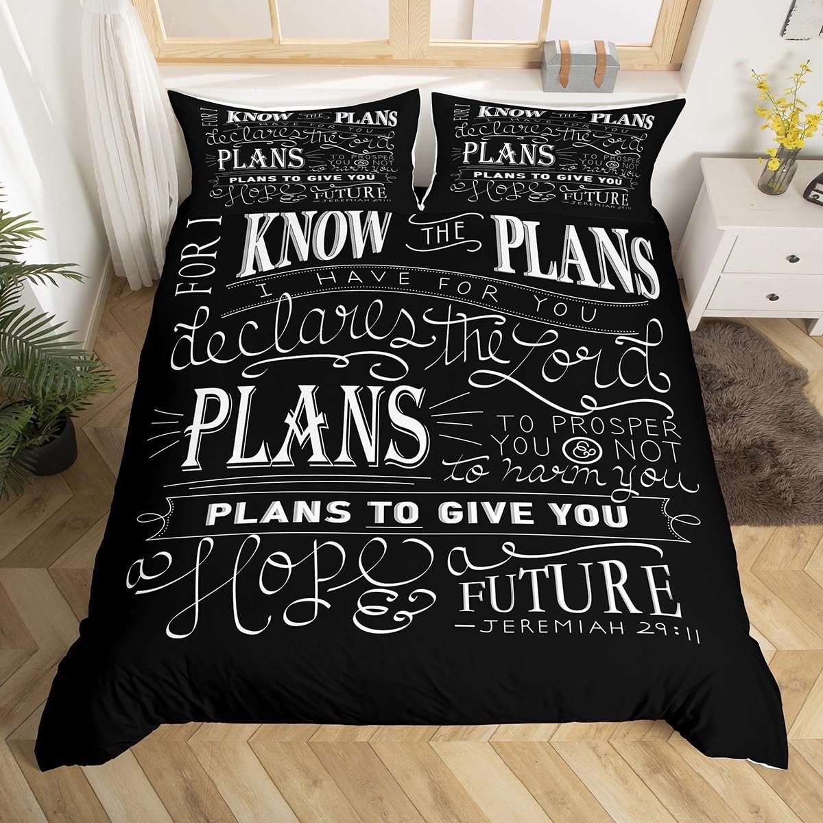 Vintage Dekbedovertrek Set voor Kinderen - Modern Multicolor 200 x 200 cm met 2 Kussenslopen