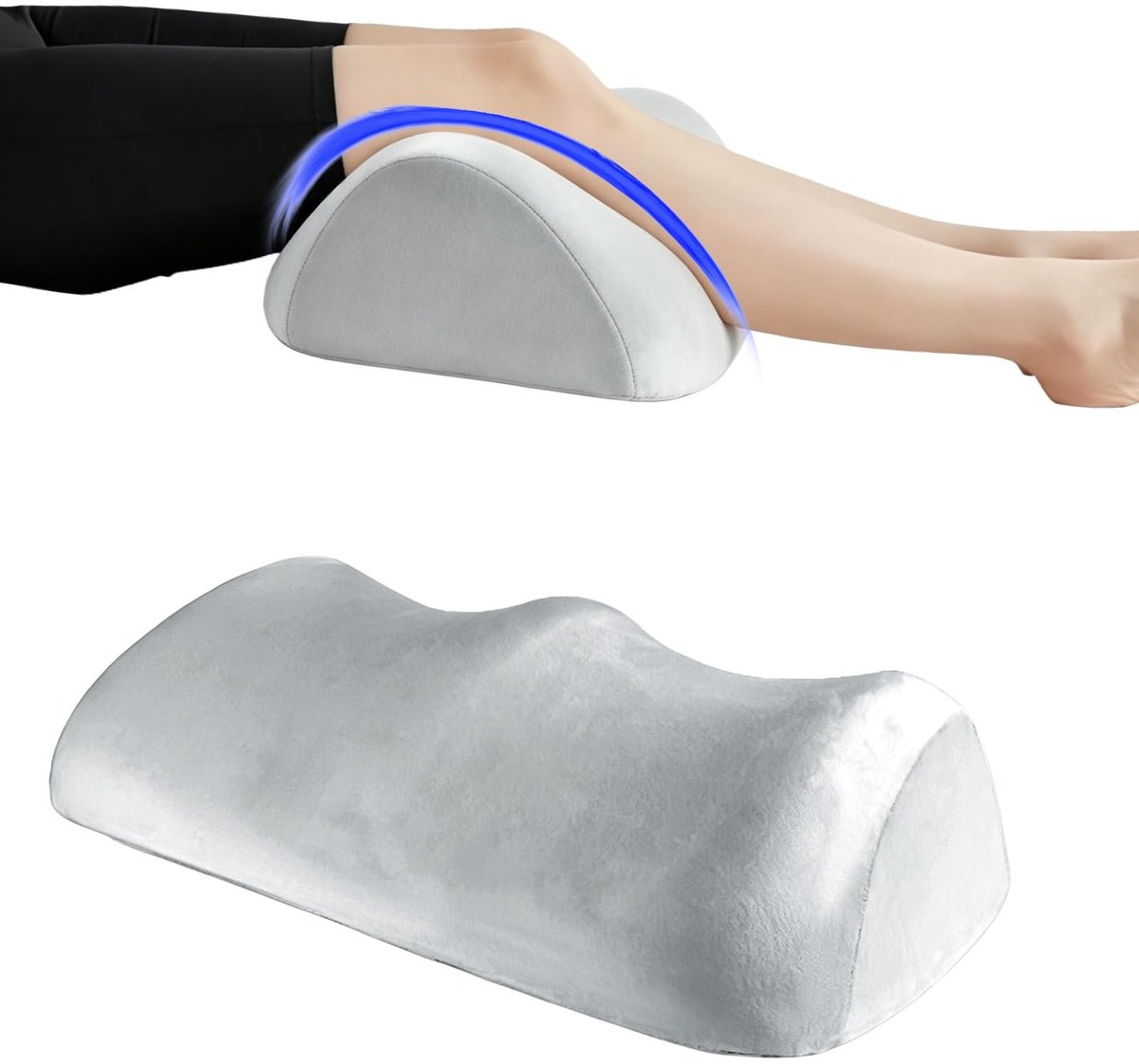 Ergonomisch kniekussen voor zijslapers - Lichtgrijs