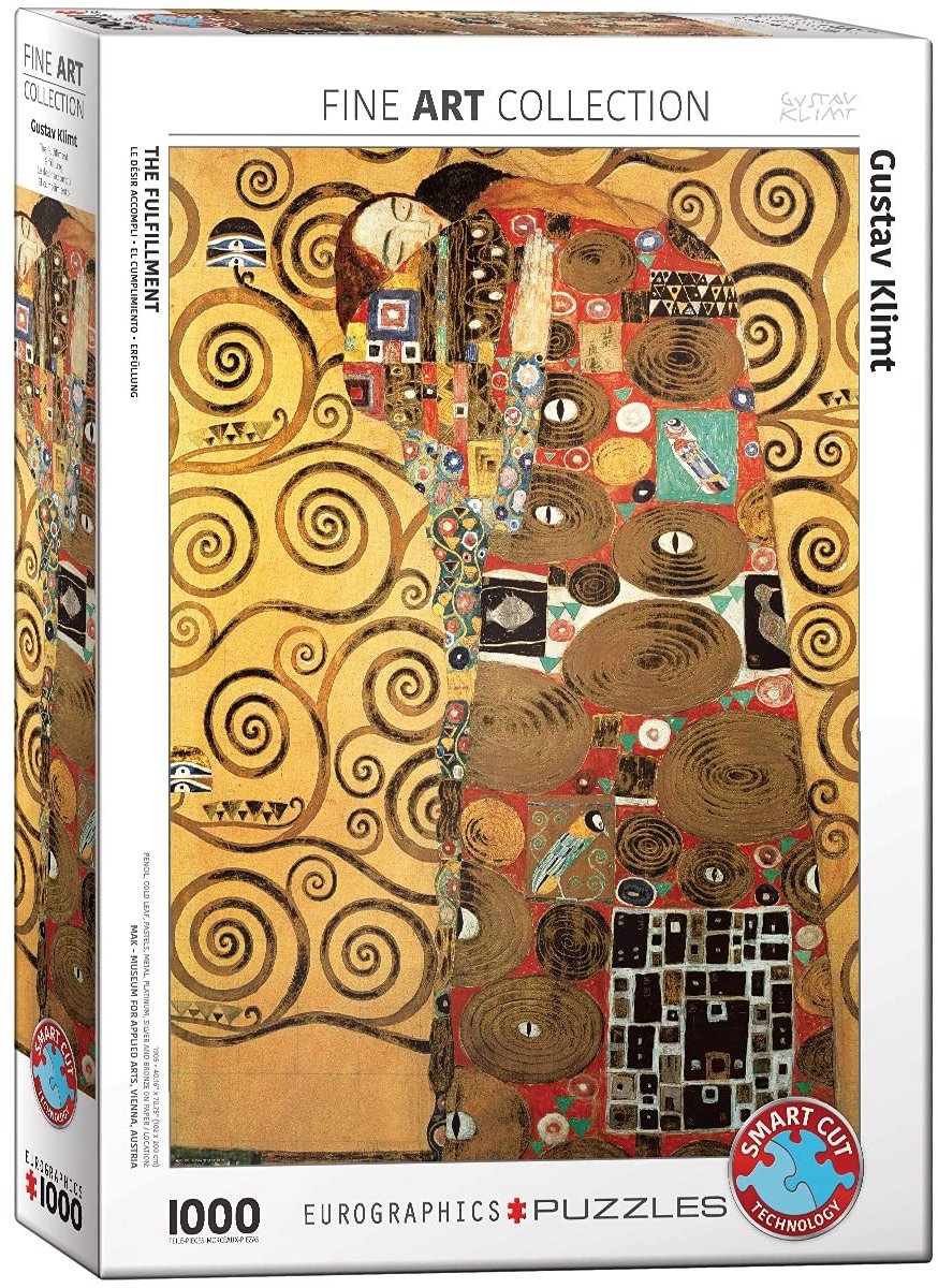 1000-delig Puzzel - De Vervulling door Gustav Klimt