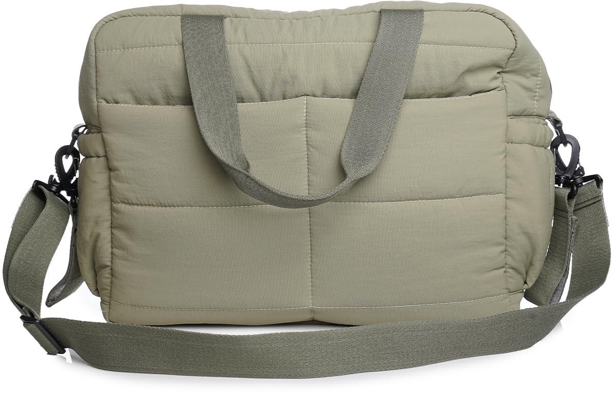Plumea Gevoerde Luiertas - Inclusief Verschoonmat - Cactusgroen