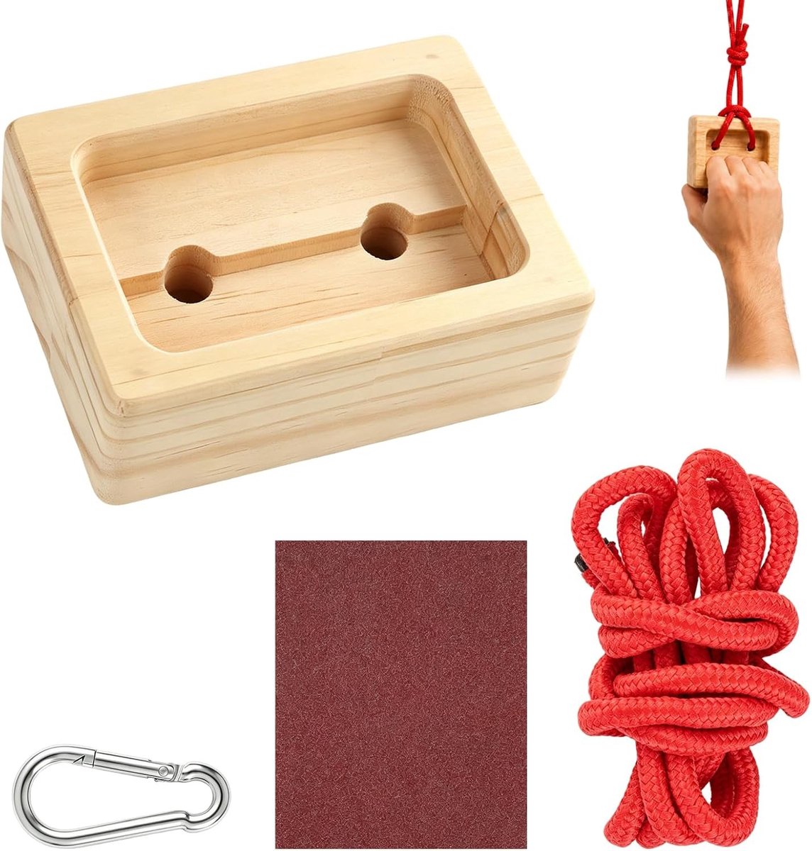 Mini Klim Trainingsbord voor Thuisgebruik, Klimaccessoires voor Griptraining en Competitievoorbereiding, Houten Klimtool voor Effectieve Training