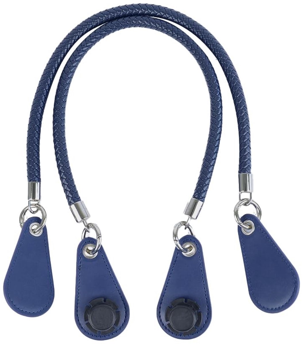 Woven PU Handvatten voor O Bag - Lengte 68 cm - Donkerblauw