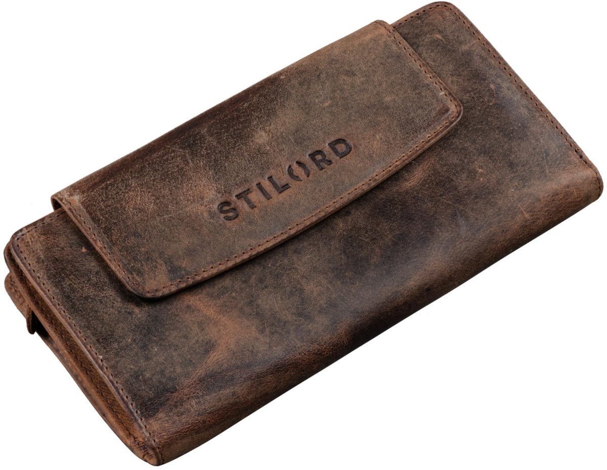 Dames Wallet - Leer - Sepia