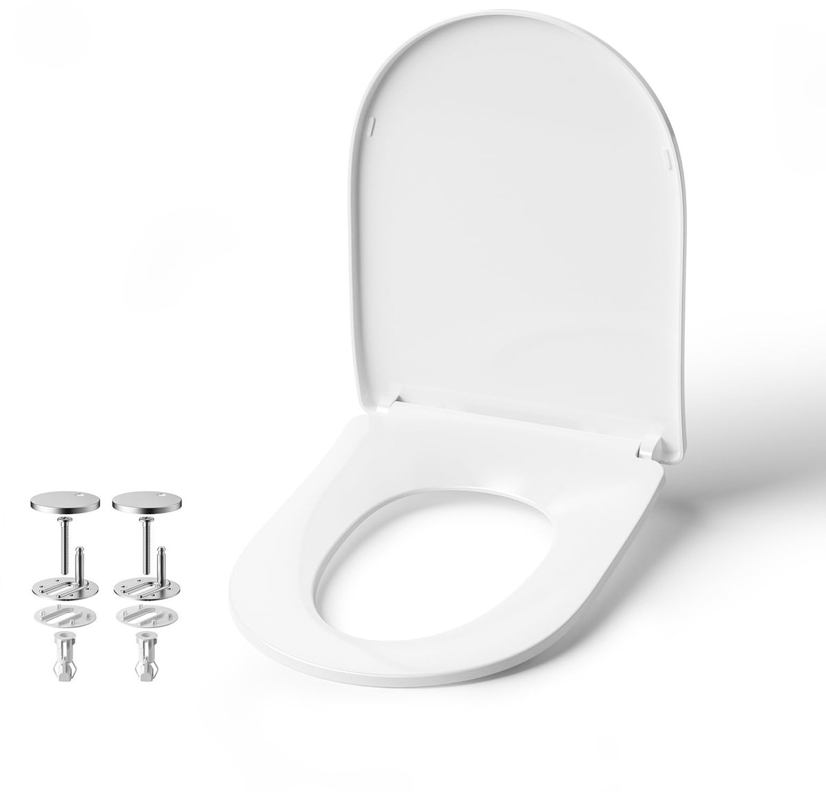 D-vormige toiletzitting - Met demping en druppelstop