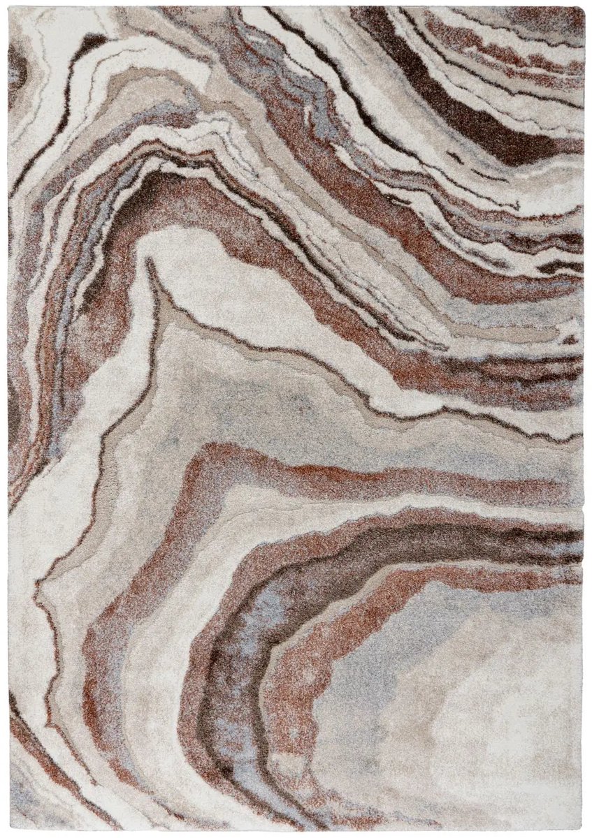 Dutch XXL Hoogpolig Vloerkleed | Tapijt | Firenze | Geoden | Terra | 80x300 cm