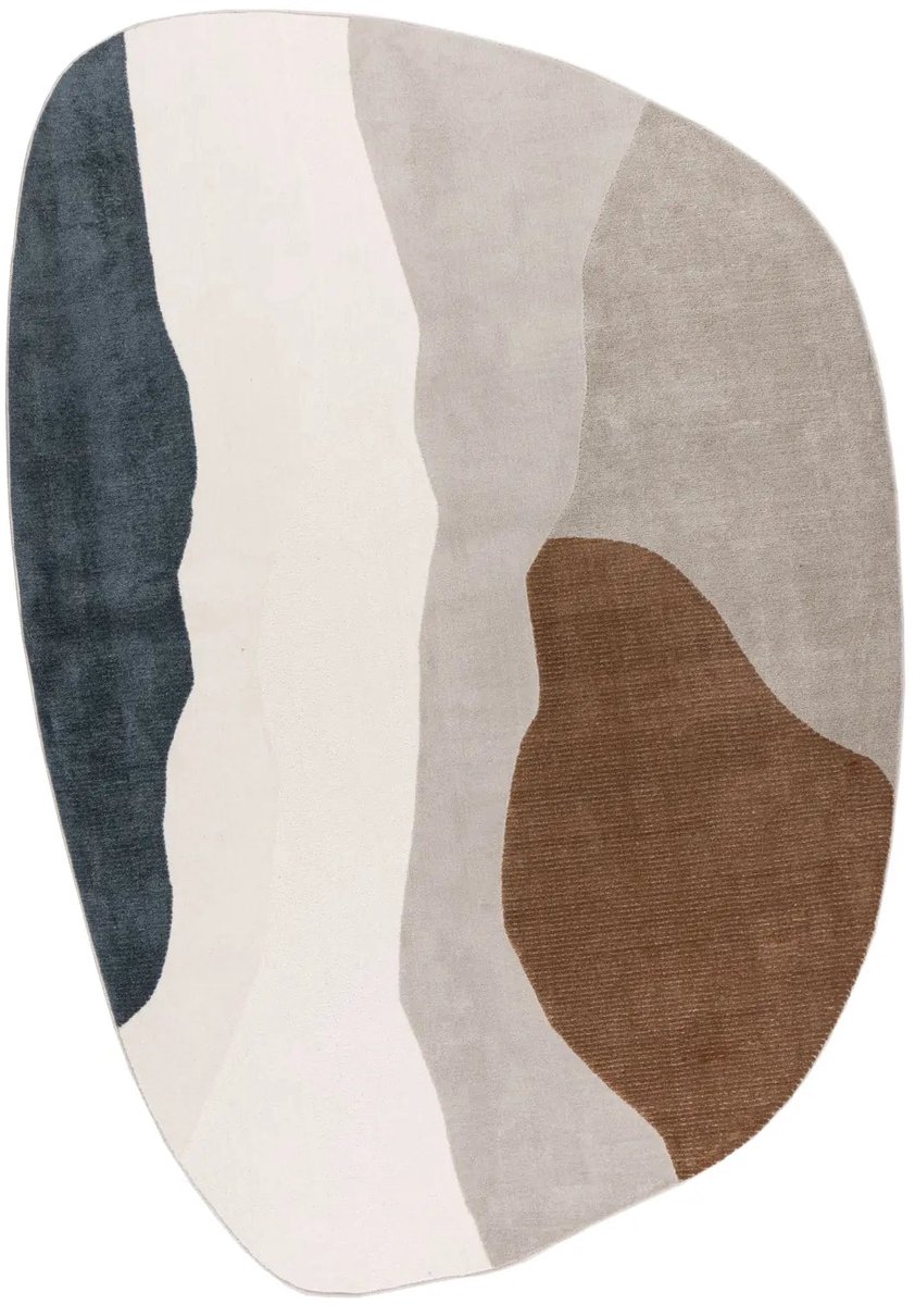 Dutch XXL Organisch Vloerkleed | Tapijt | Livorno | Gelaagd | Multikleur | 160x230 cm