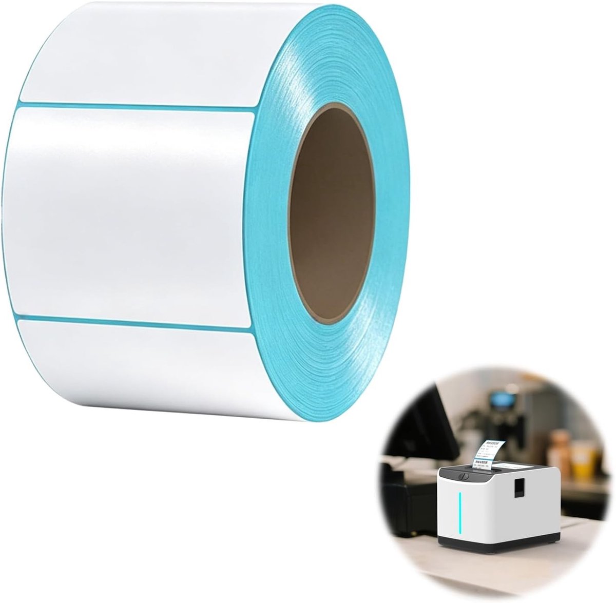400 Stuks Thermische Labels 40 x 30 mm, Zelfklevende Waterdichte Etikettenrol voor Prijslabels, Voedsel en Adreslabels
