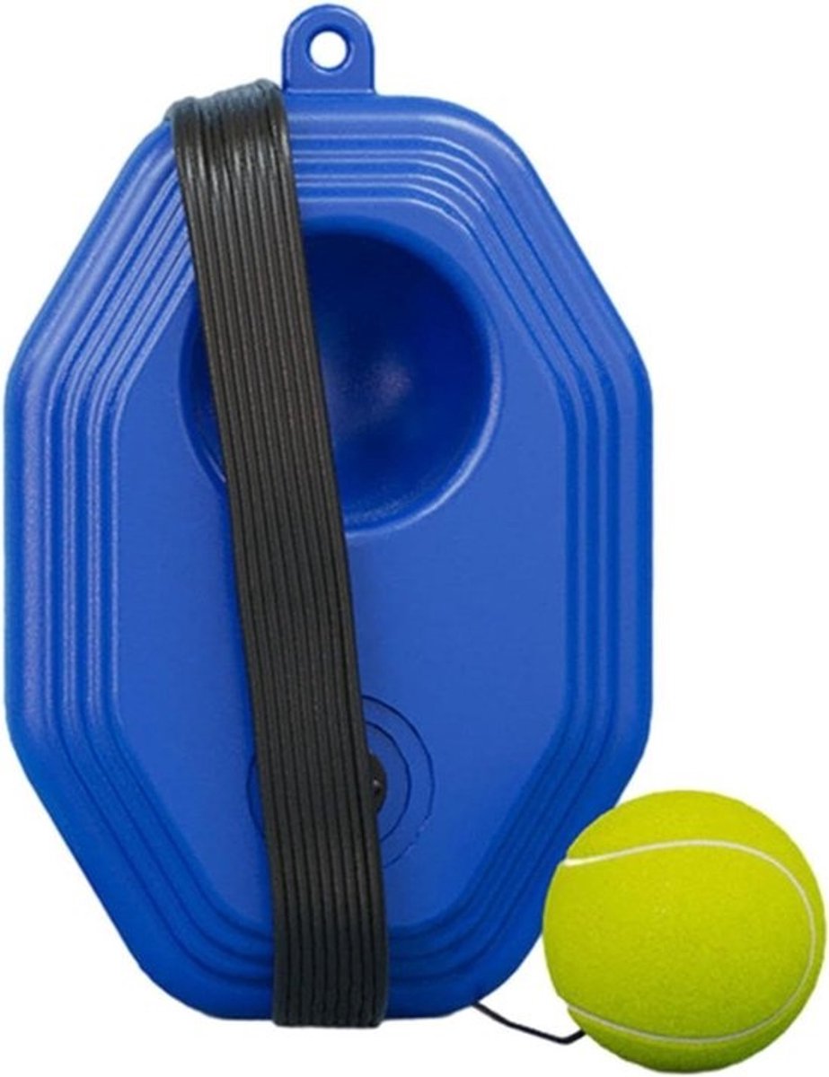 Tennistrainingsset - Zelfhulp Tennisbal - Vaardigheden Verbeteren - Basis Gevuld met Water - 22 x 15 x 8 cm