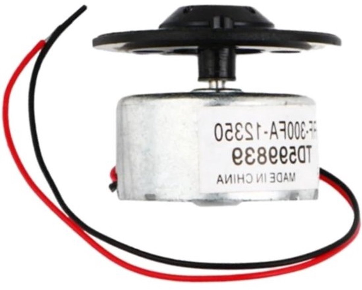 Micro Motor - Elektromotor Ray Motor - Apparaten Repareren - Met Kabel - Diameter 24 mm - Zilver