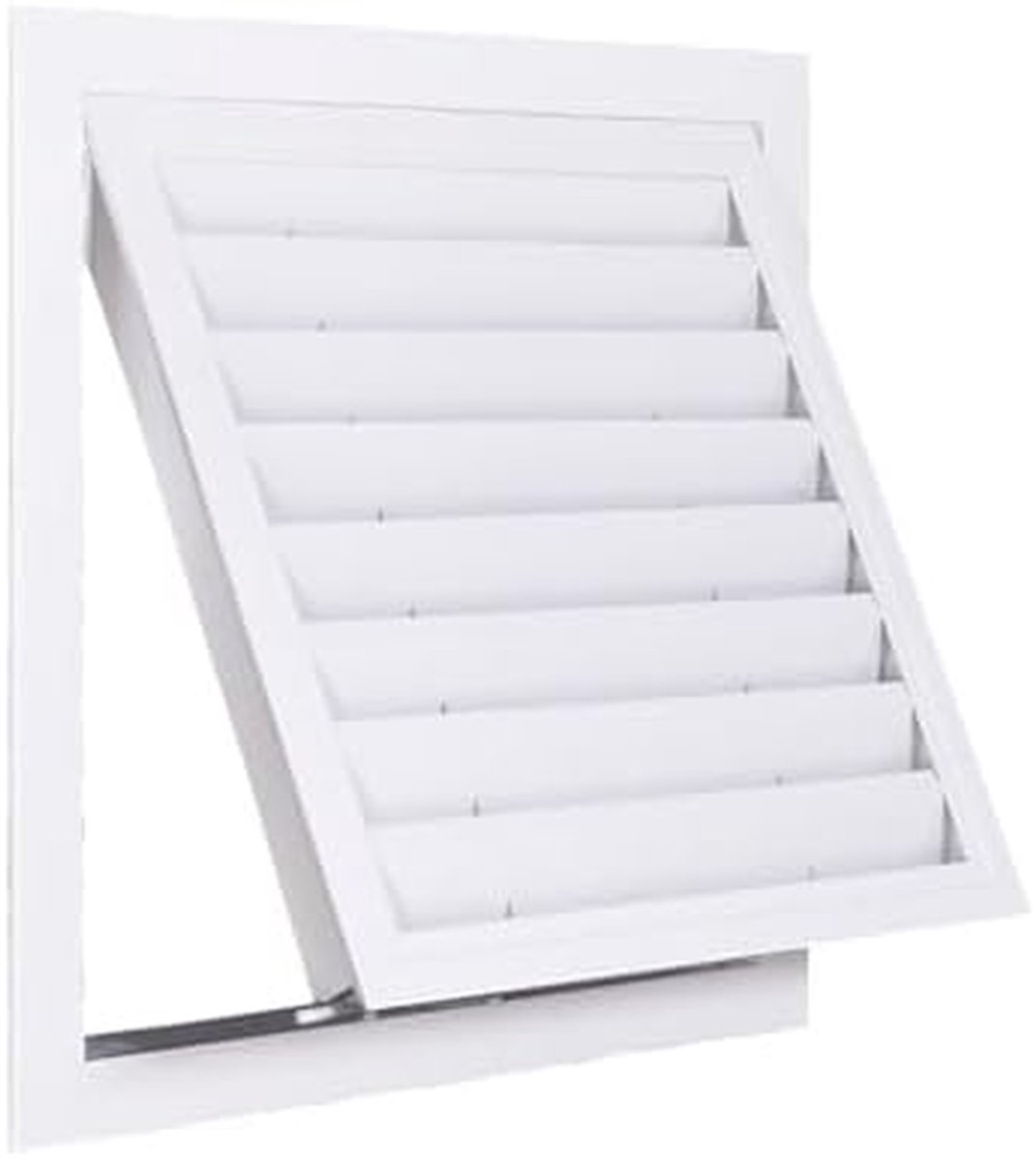 Deurscharnierrooster - Ventilatieafdekking Wandrooster - Efficiënte Ventilatie - Corrosiebestendig Aluminium - Vierkant - Wit