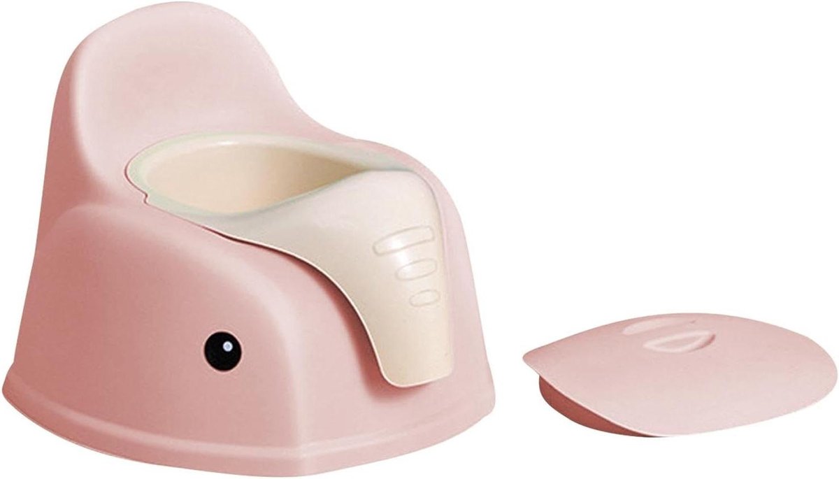 Kinderpotje Olifant - Peuterpotje Trainingspotje - Zindelijkheidstraining - Spatwaterdicht Antislip - 34x31 cm - Roze