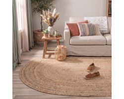 NATURL. Jute vloerkleed - Fair Ovaal Naturel | Terug naar de natuur - 152x245cm
