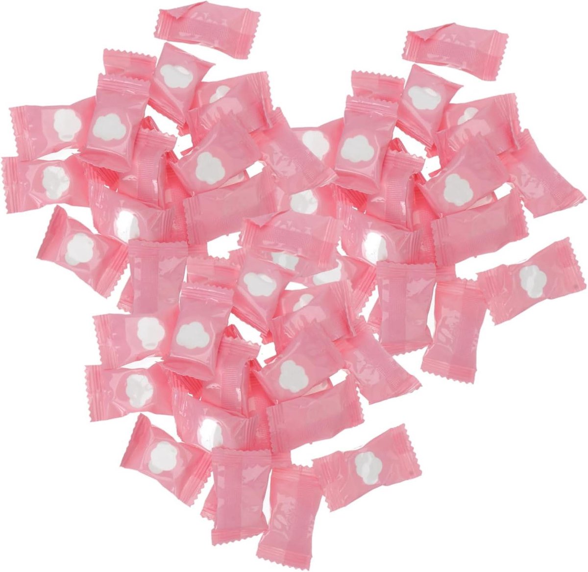 Gezichtsreinigingsdoekjes - Make-up doekjes Katoen - Reizen en Sport - Gecomprimeerd en Compact - 100 stuks - Wit