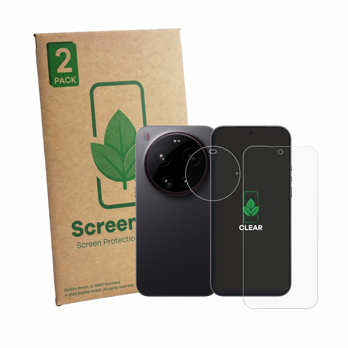 2 Stuks Screenprotector voor Xiaomi 17 Ultra (Voor+Camera) - Hoogwaardige Beschermfolie transparant