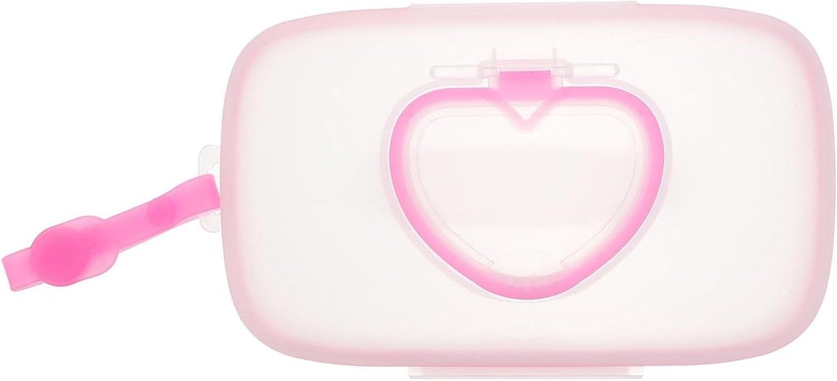 Babydoekjes Houder - Babydoekjes Container - Onderweg - Ventilatie Design - 22 x 135 x 3 cm - Roze