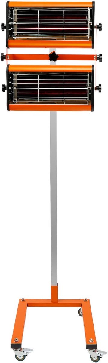 Infrarood Verwarmer - Warmtestraler Lakdroger - Snelle Lak Droging - Infrarood Verwarmingstechnologie - 2000 W - Zilver