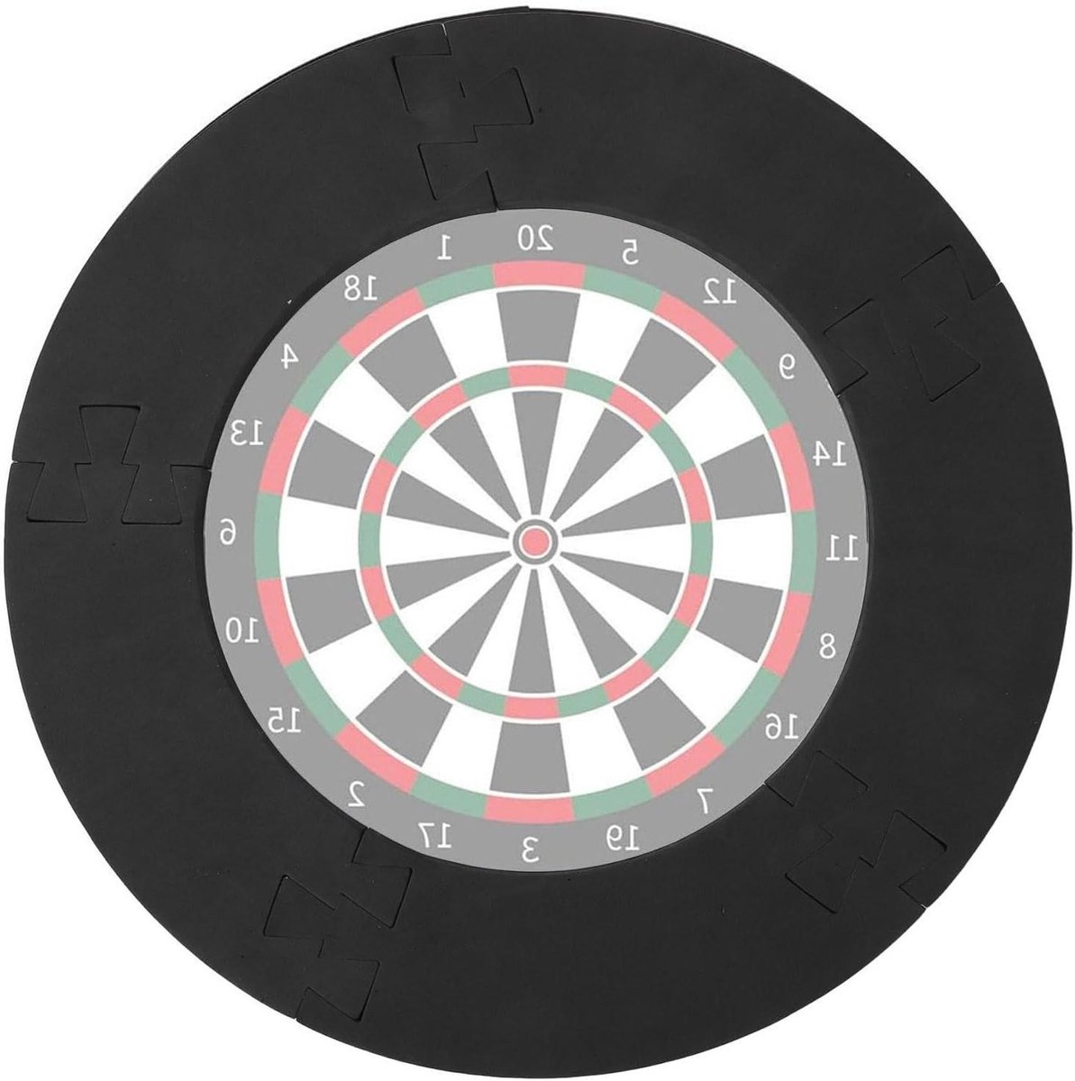 Dartbord Surround - Wandbescherming Darts - Muren Beschermen - Zonder Sporen - 18 inch - Zwart
