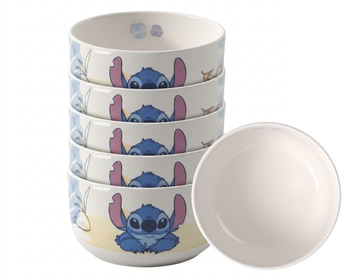 Müslischalen Disney Stitch 440 ml Set van 6