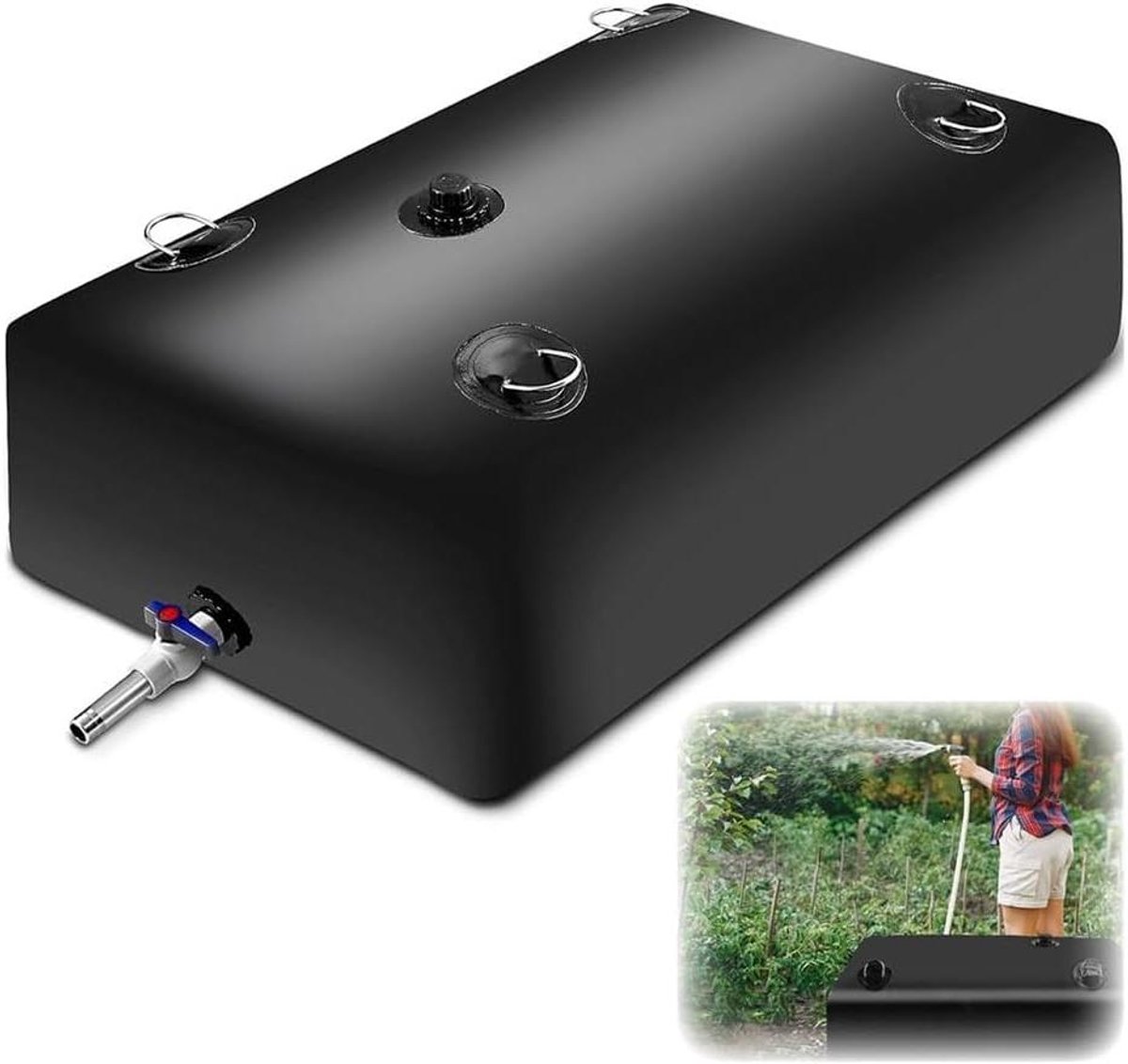Water Opbergzak - Watertank Blaas - Water Opslaan - Grote Capaciteit - 240L - Zwart