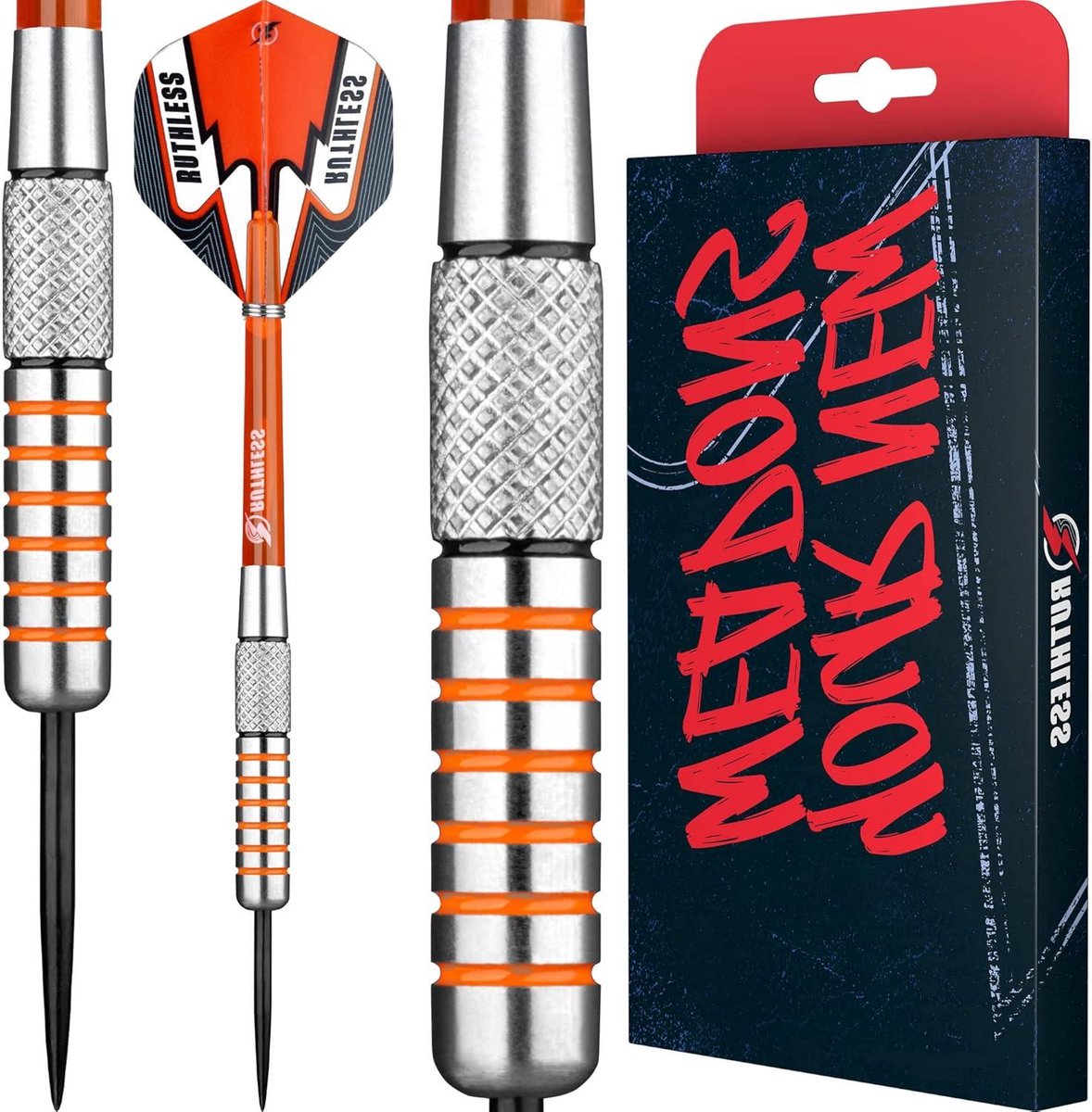 Stalen Darts - Wolfraam Darts - Precisie Werpen - Variërend Gripontwerp - 26g - Zilver Zwart Rood