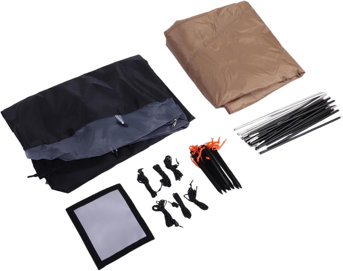 Kampeertent Tunnel - Tent 2 Personen - Kamperen en Backpacken - Waterdicht 2000MM - 320 x 210 x 120 cm
