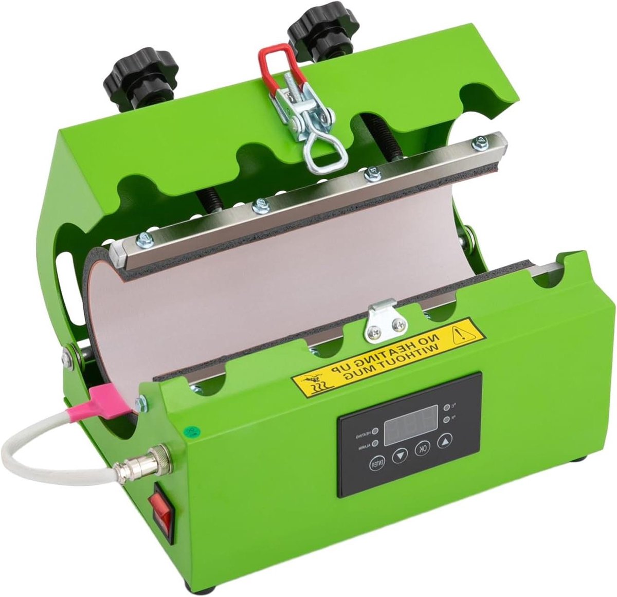 Sublimatiepers - Warmtepers Bekers - Bekers Personaliseren - Instelbare Temperatuur Tijd - 0.26-0.7 L - Groen