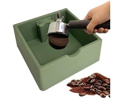 Espresso Klopbox - Koffiedik Bak - Koffiebereiding - Ruimtebesparend Ontwerp - 1.5L - Groen