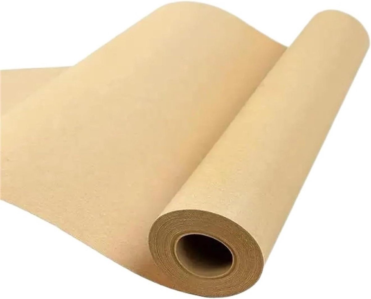 Bruine Papierrol - Inpakpapier Verpakking - Cadeaus Inpakken - Stevig en Flexibel - 10 Meter - Bruin