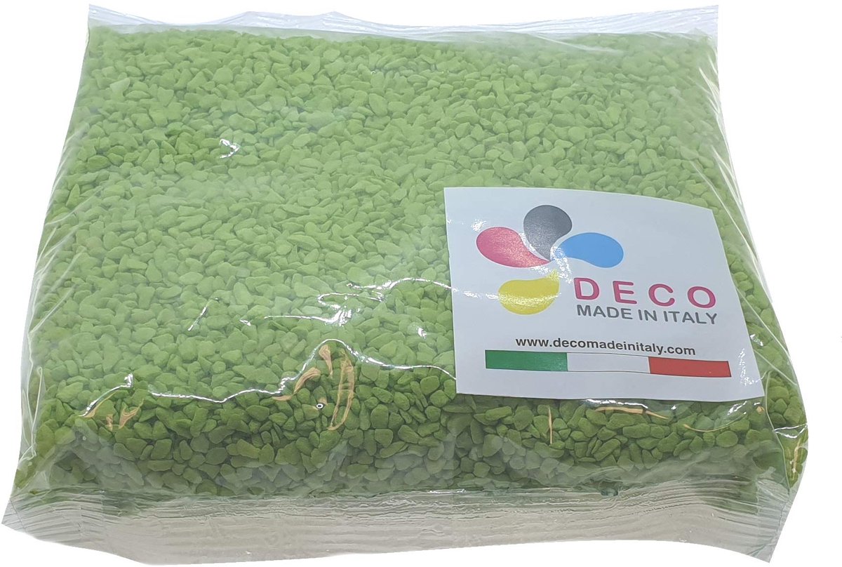 Dailygoods - Decoratieve Korrelgrootte 1,5/3 mm in 1 kg - Apple Groen